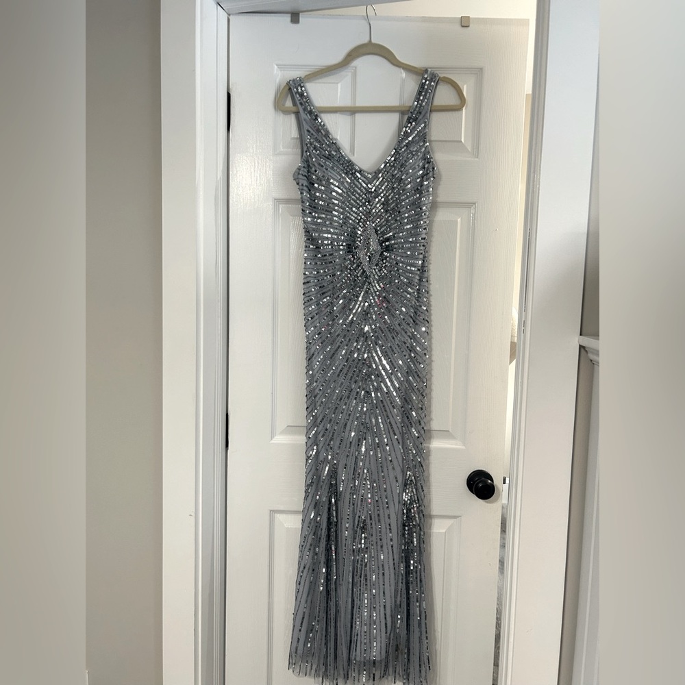 Aidan Mattox Light Blue Gown